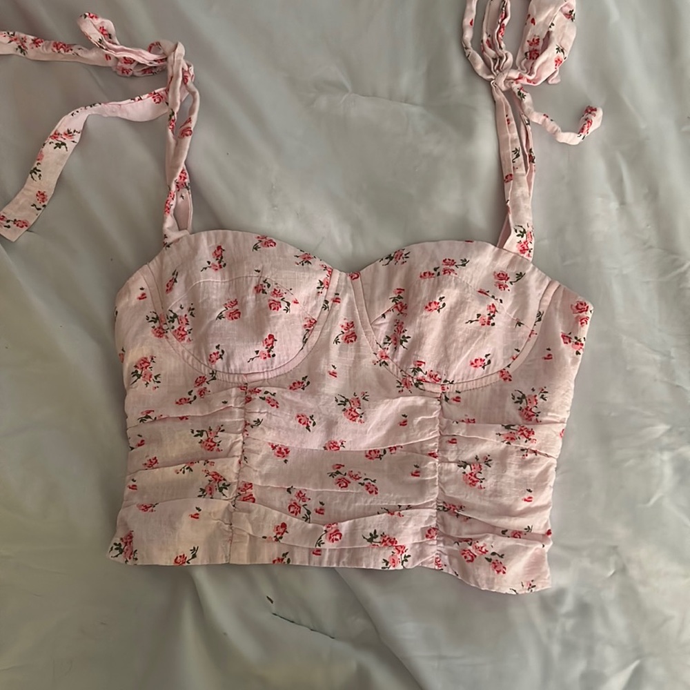 Cute corset style floral top